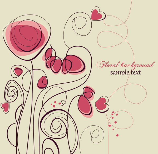 free vector The trend of handpainted pattern vector 5